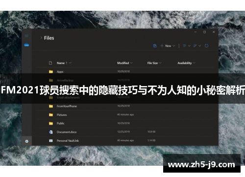 FM2021球员搜索中的隐藏技巧与不为人知的小秘密解析