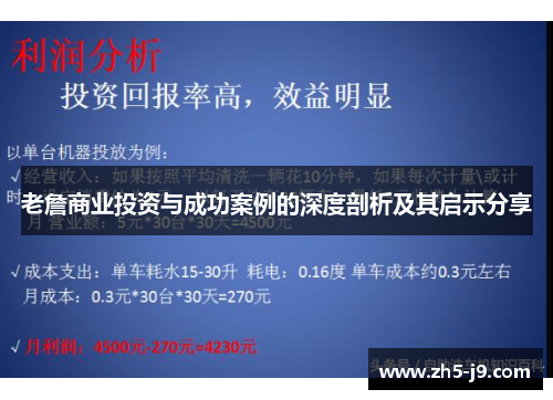 老詹商业投资与成功案例的深度剖析及其启示分享